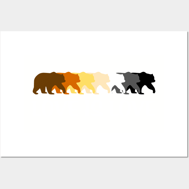 Love is Love Bear Pride Wall Art by Husky Bear Designs